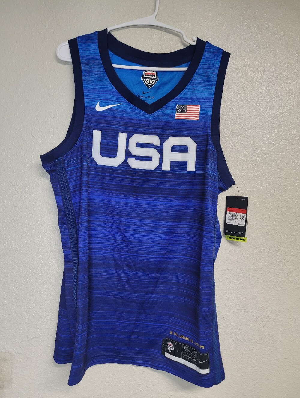 Nike Tokyo Olympics Team USA Mens Med Limited Basketball Jersey Size Large New